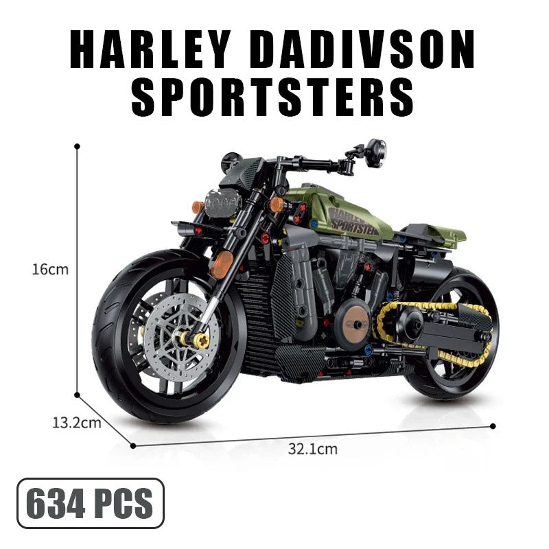 MechaBlocks™ Harley Davidson Toy Block Motorcycle